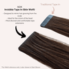 Rooted (Dark Brown #2 to Dirty Blonde #19C) Invisible Tape 20" (25g) (backorder, early June)