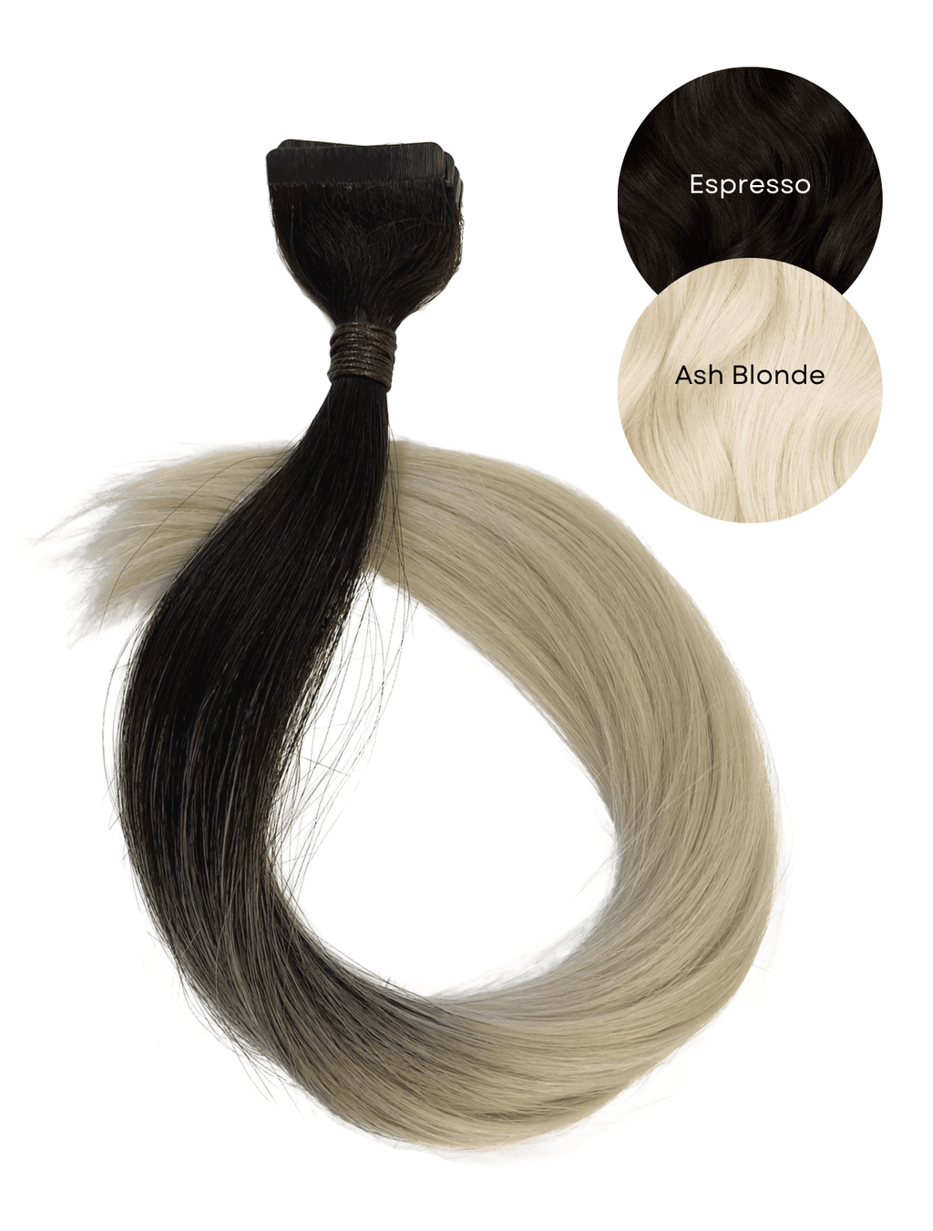 Ombre Espresso (#1C) to Ash Blonde (#60C) Tape (50g) - 20" (backorder, early May)