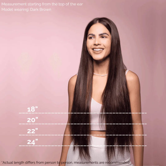 Ombre - Cool Brown to Dirty Blonde (T6/20) 20" 220g - Clip-Ins