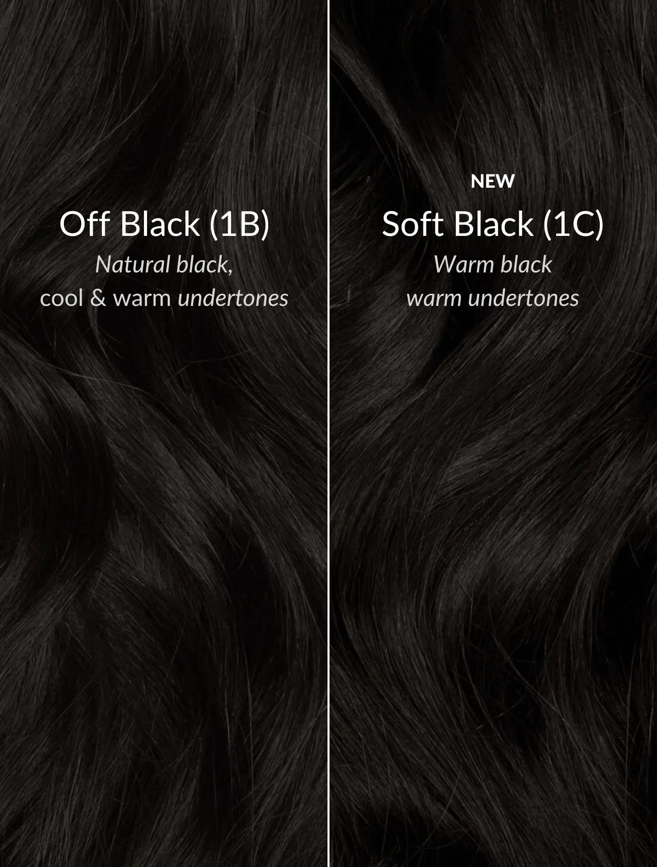 Soft Black (1C) 20" 220g - Clip-Ins