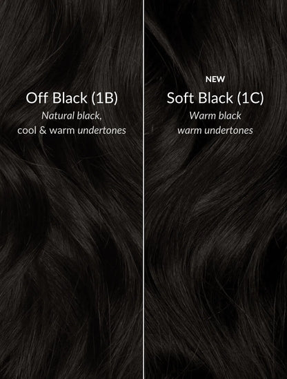Soft Black (1C) 20" 220g - Clip-Ins