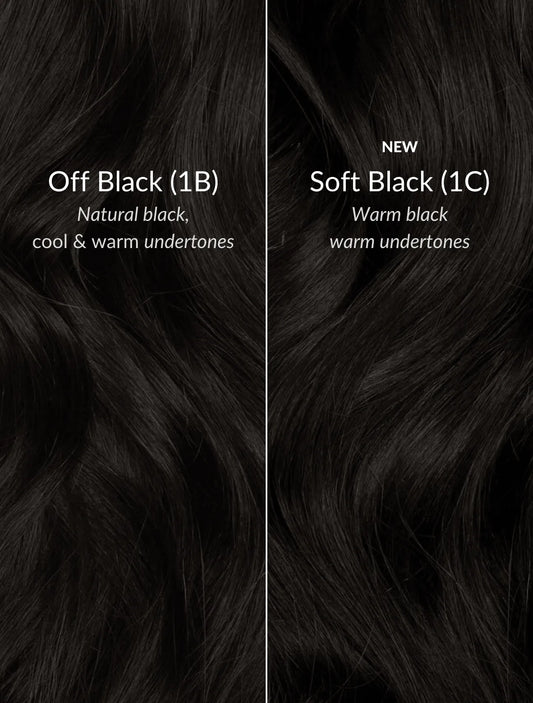 Soft Black (1C) 20" 220g - Clip-Ins