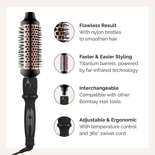 Titanium Thermal Round Brush (Attachment Only)