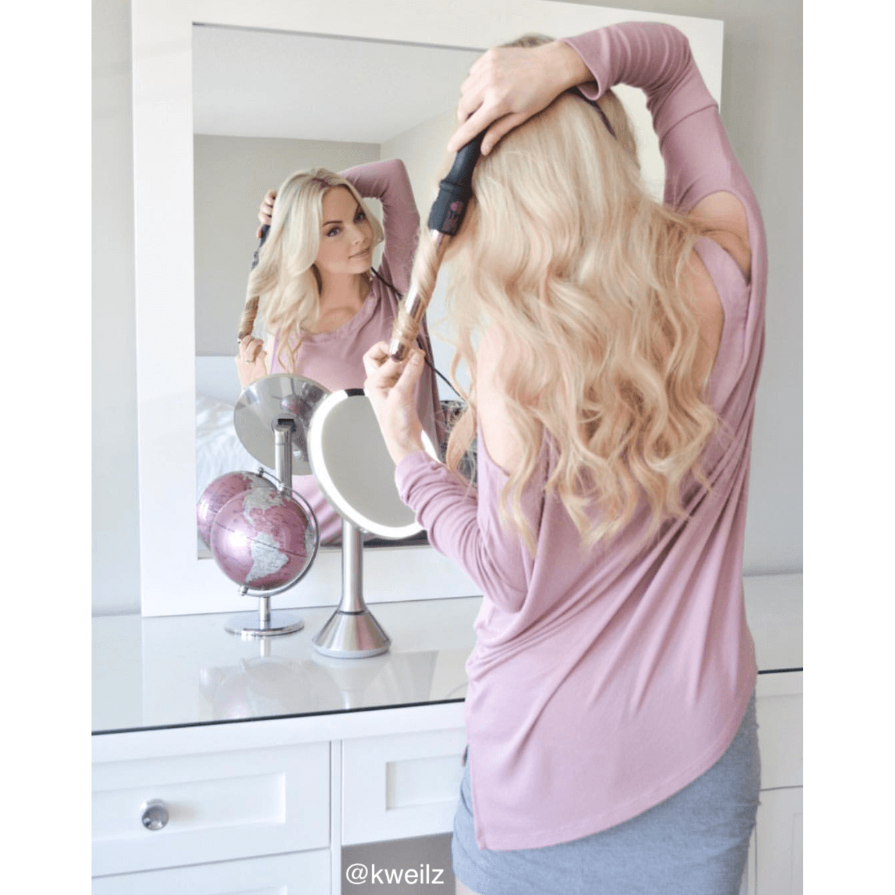 32mm 1.25 Rose Gold Curling Wand Bombay Hair Canada