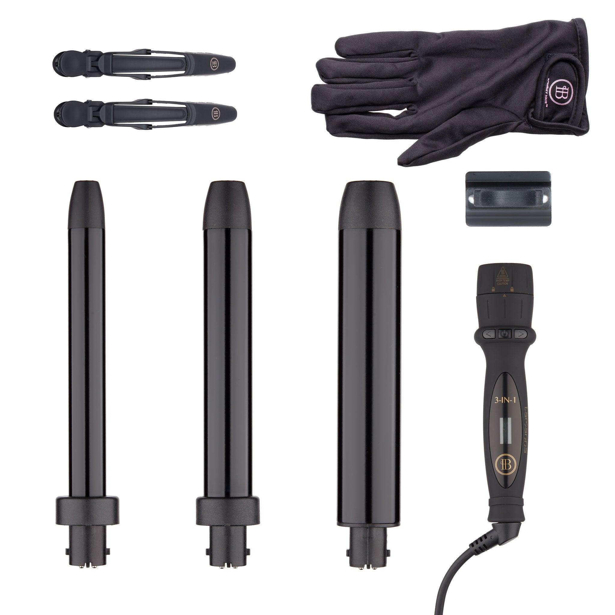 Nume deals 3-in one curling wand set with case and glove