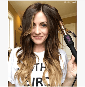 25mm Rose Gold Curling Iron (with-clamp)